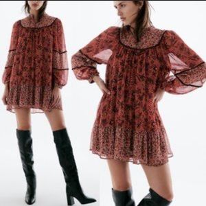 Zara Babydoll-Shift Mini Dress